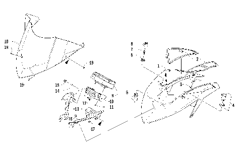 WINDSHIELD AND INSTRUMENTS ASSEMBLIES [95337]