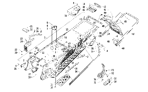 TUNNEL, REAR BUMPER, AND SNOWFLAP ASSEMBLY [99696]