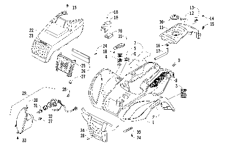 FRONT BODY PANEL AND HEADLIGHT ASSEMBLIES [96334]