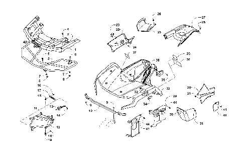 FRONT BODY, RACK, AND HEADLIGHT ASSEMBLY [301474]