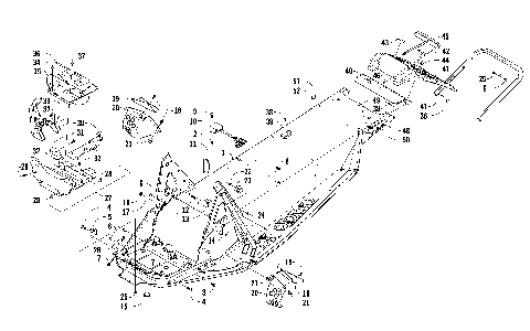 CHASSIS, REAR BUMPER, AND SNOWFLAP ASSEMBLY [91862]