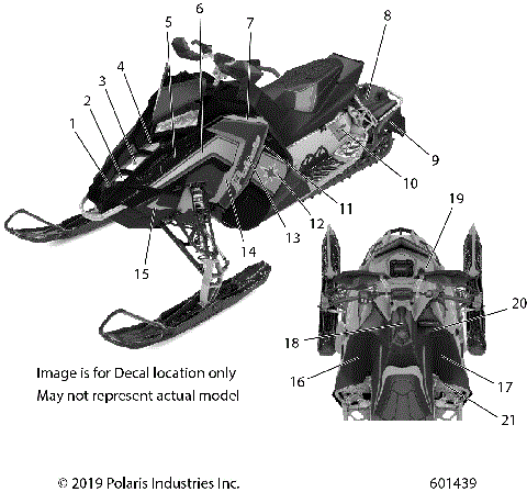 BODY, DECAL, 40th ANNIVERSARY EDITION - S20DCH8RS (601439)