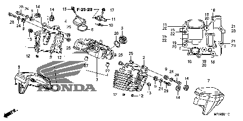 REAR CYLINDER HEAD COVER