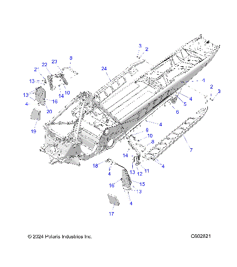 CHASSIS, FOOTRESTS, AND RUNNING BOARDS - S26TGG8RS (C602821)