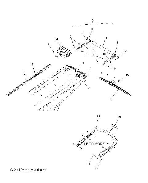 BODY, BUMPER, REAR, SNOWFLAP and TAILLIGHT COVER - S15CG8/CH8 ALL OPTIONS (49SNOWBUMPERRR158PRMK)