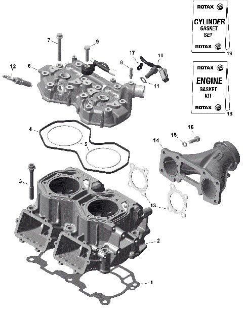 01- ROTAX - Cylinder Head