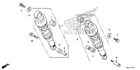 REAR SHOCK ABSORBER (2)