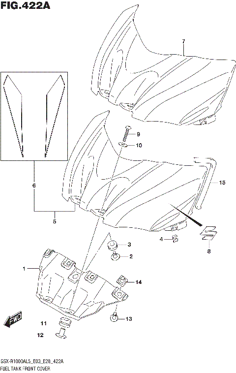 FUEL TANK FRONT COVER