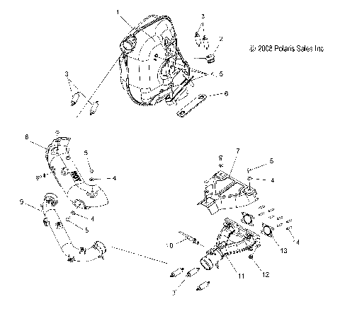ENGINE, EXHAUST SYSTEM - S09PU7ES/EE (49SNOWEXHAUST09WIDE)