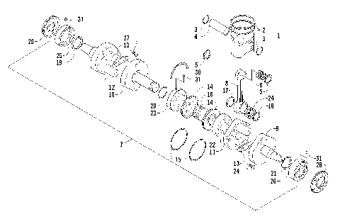 PISTON AND CRANKSHAFT [89345]