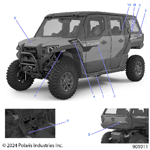 BODY, DECALS, GRAPHICS - G25GZW99AB/BB