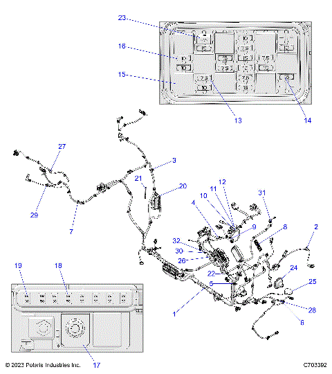 ELECTRICAL, WIRE HARNESS, CHASSIS - Z24RGD2KAH/AL/BH/BL  (C703249)