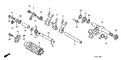 SHIFT DRUM@SHIFT FORK