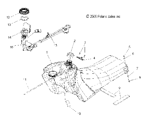 FUEL SYSTEM, FUEL TANK ASM. - S12PP7FSL (49SNOWFUEL10FSTTRG)