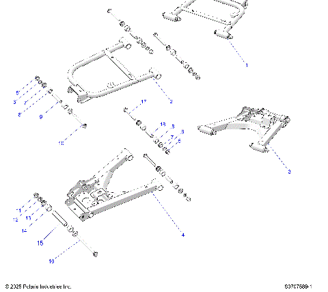 SUSPENSION, REAR CONTROL ARMS