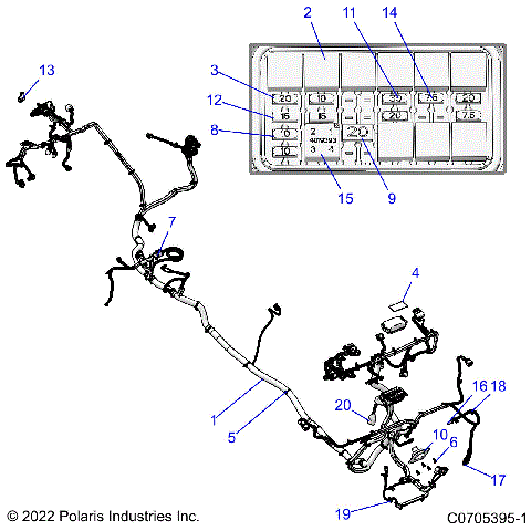 ELECTRICAL, WIRE HARNESS, CHASSIS - R22RSM99AG (C0705394-1)