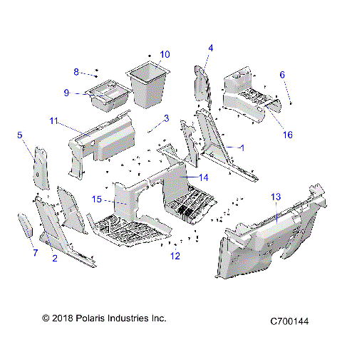 BODY, FRONT  FLOOR AND ROCKERS - R19RSU99A9/AD/B9/BD (C700144)