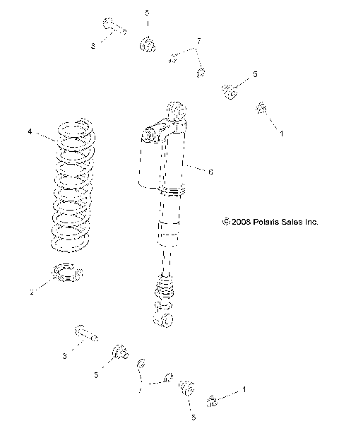 SUSPENSION, REAR SHOCK - R09VH76FX (49RGRSHOCKMTGRR09RZRSI)