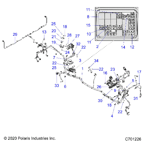 ELECTRICAL, WIRE HARNESS - R21RSV99AC/BC (C701226)