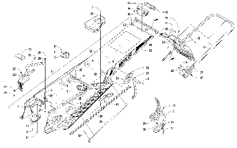 TUNNEL, REAR BUMPER, AND SNOWFLAP ASSEMBLY [104752]
