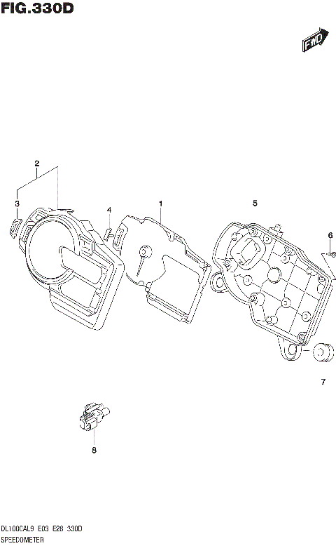 SPEEDOMETER (DL1000AL9 E03)