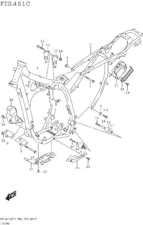 FRAME (DR-Z400SM3 E33)