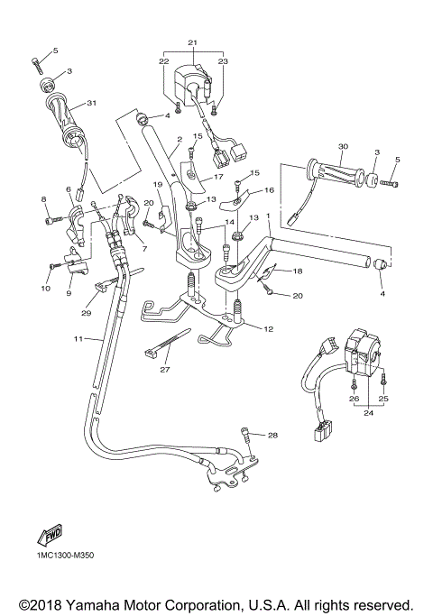 STEERING HANDLE CABLE