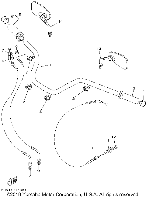 STEERING HANDLE CABLE