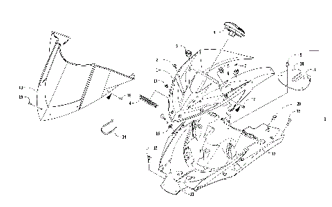WINDSHIELD AND INSTRUMENTS ASSEMBLIES [104890]