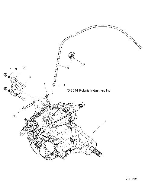 DRIVE TRAIN, MAIN GEARCASE MOUNTING - Z15VCE87AT/AV (700012)