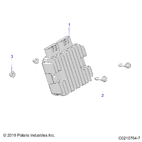 ELECTRICAL, VOLTAGE REGULATOR AND MOUNTING - A20SVE95KR (C0210764-7)