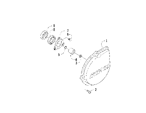 OUTER MAGNETO COVER ASSEMBLY [89082]