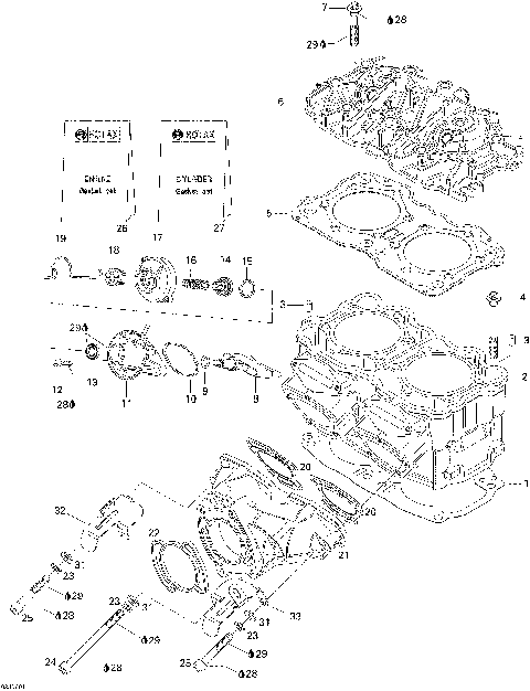 01- Cylinder And Exhaust Manifold