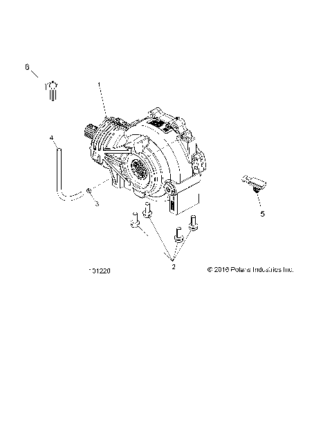 DRIVE TRAIN, FRONT GEARCASE MOUNTING - A17DAH57A5 (101220)