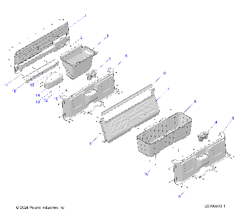 BODY, FLOOR CLOSEOFFS and BIN - R23M4A57B1/EB4/B9 (C730162)