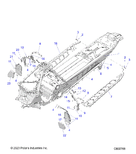 CHASSIS, FOOTRESTS, AND RUNNING BOARDS - S24TLG9BS/9BE (C602201)