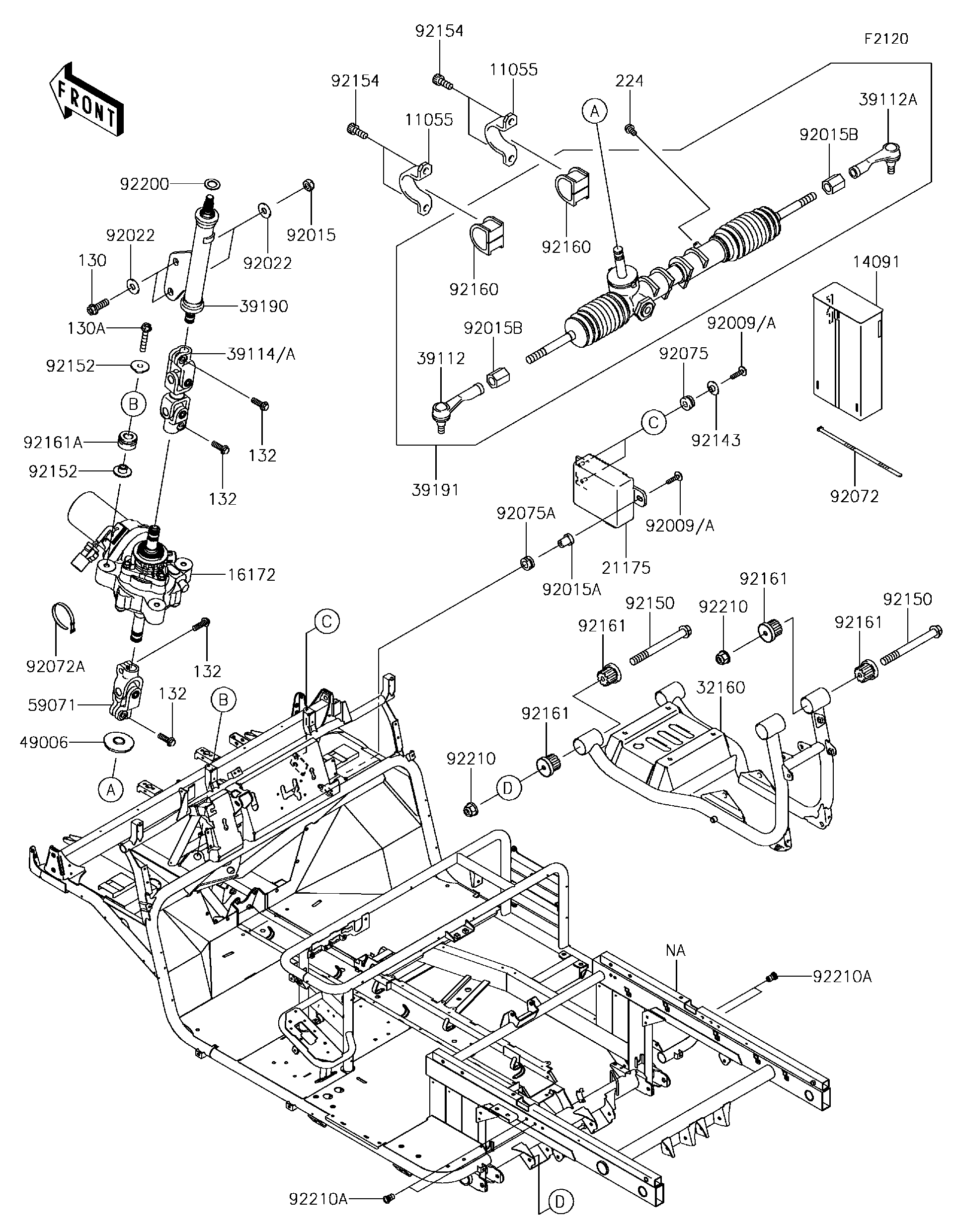 まるページ 2019 Kawasaki Utility Vehicles Parts-Finder Diagrams | Team