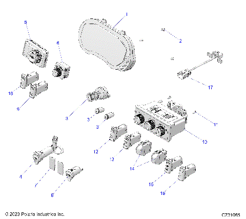 ELECTRICAL, DASH COMPONENTS - R25XAW1RB9/BD/BM (C731065)