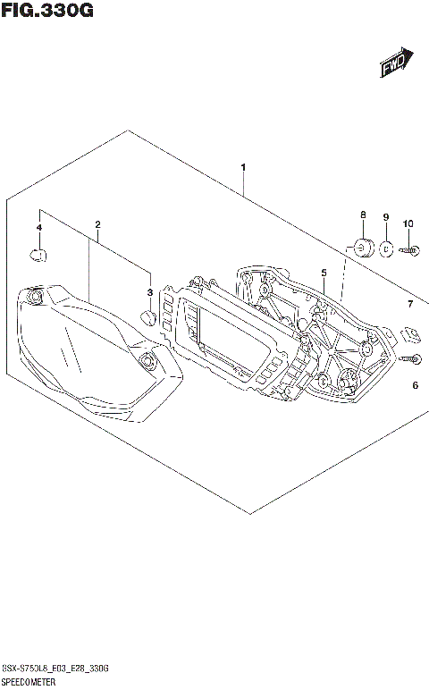 SPEEDOMETER (GSX-S750AZL8 E28)