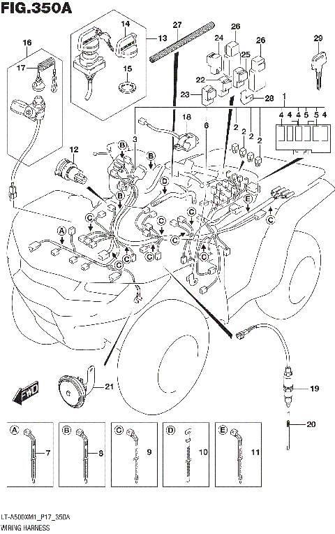 WIRING HARNESS (LT-A500XM1 P17)