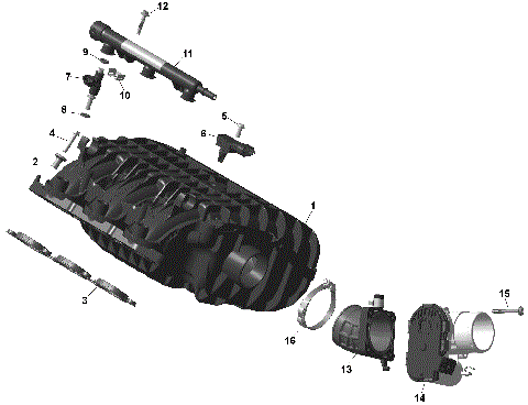 01- ROTAX - Air Intake Manifold And Throttle Body