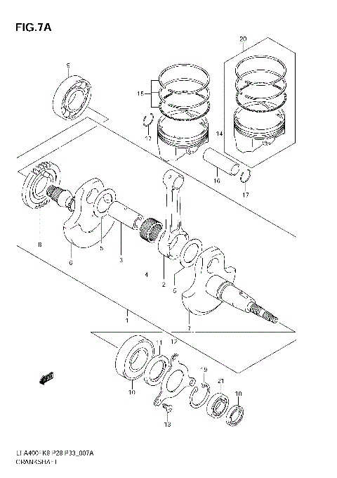 CRANKSHAFT (LT-A400FL0)