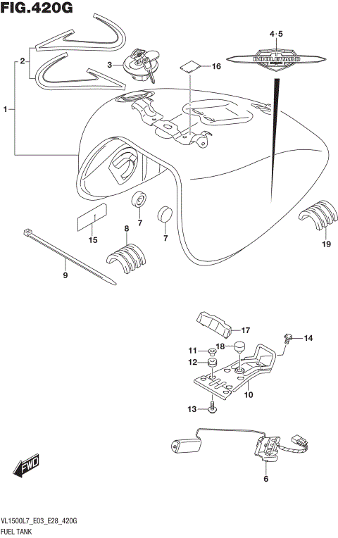 FUEL TANK (VL1500TL7 E33)