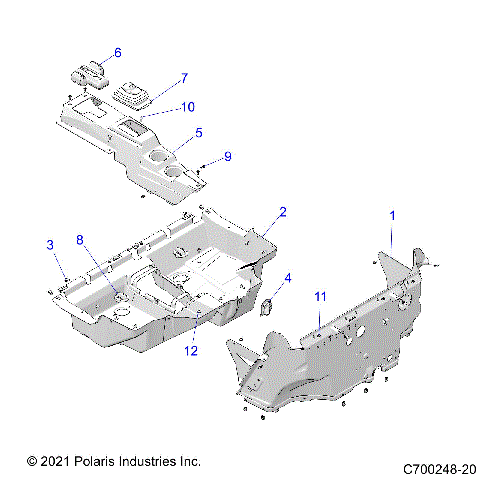 BODY, FLOOR - Z22NAS99CZ (C700248-20)