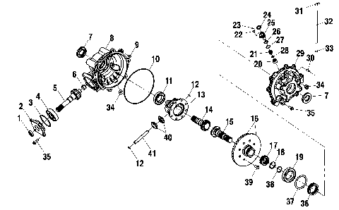 REAR GEARCASE - A10RD50AA (4970977097C11)