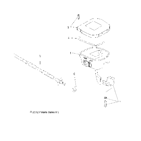 STEERING, CONTROLS, THROTTLE ASM. and CABLE - A15SVA85HD (49ATVCONTROLS13850SCRAM)