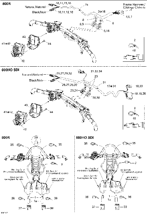10- Steering Wiring Harness 800R