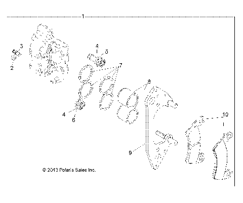 BRAKES, FRONT CALIPER (BUILT 11/5/13 AND AFTER) - R14WH76AA/EAC (49RGRCALIPER13)
