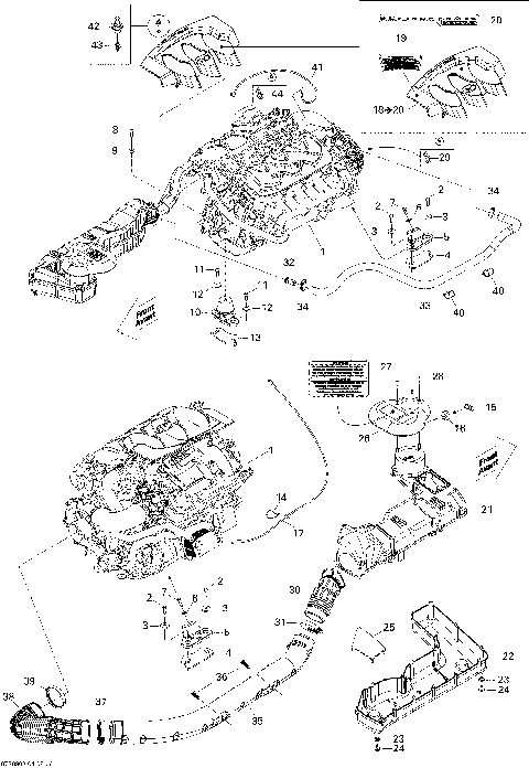 01- Engine And Air Intake Silencer