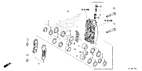 RIGHT FRONT BRAKE CALIPER